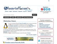 Tablet Screenshot of glosarioit.com